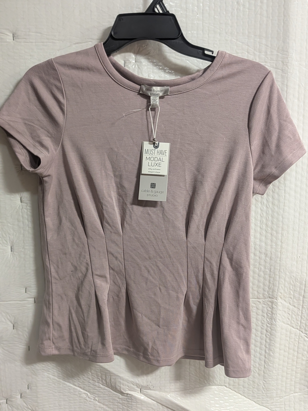 Cable & Gauge Mauve Short Sleeve Modal Tee